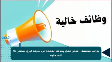 رواتب مرتفعة.. فرص عمل بخدمة العملاء في شركة كبرى تتخطى 16 ألف جنيه